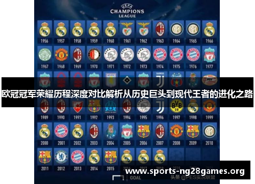 欧冠冠军荣耀历程深度对比解析从历史巨头到现代王者的进化之路 欧冠冠军荣耀历程深度对比解析从历史巨头到现代王者的进化之路